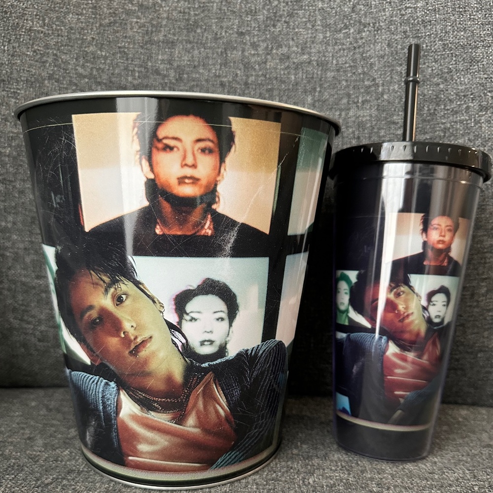 BTS Jungkook I am Still Popcorn Bucket & Tumbler Cup